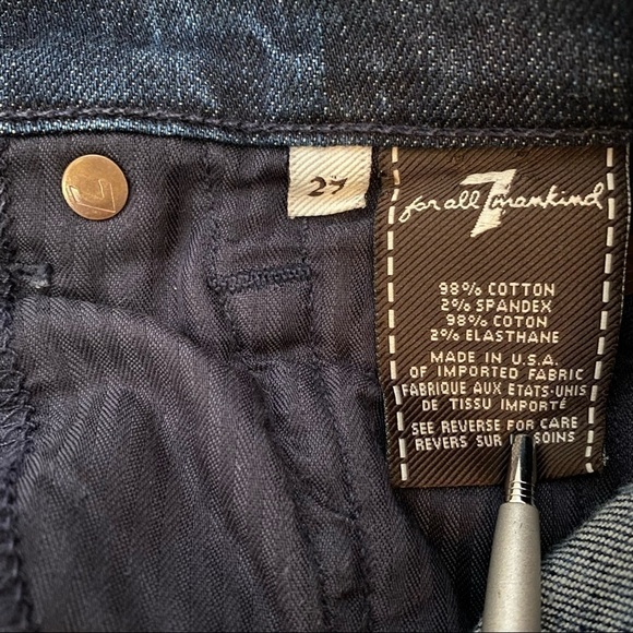 7 For All Mankind Dojo Mid Rise Capri Jeans 27 - Picture 8 of 11